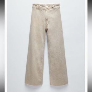 ZARA women marine straight jean